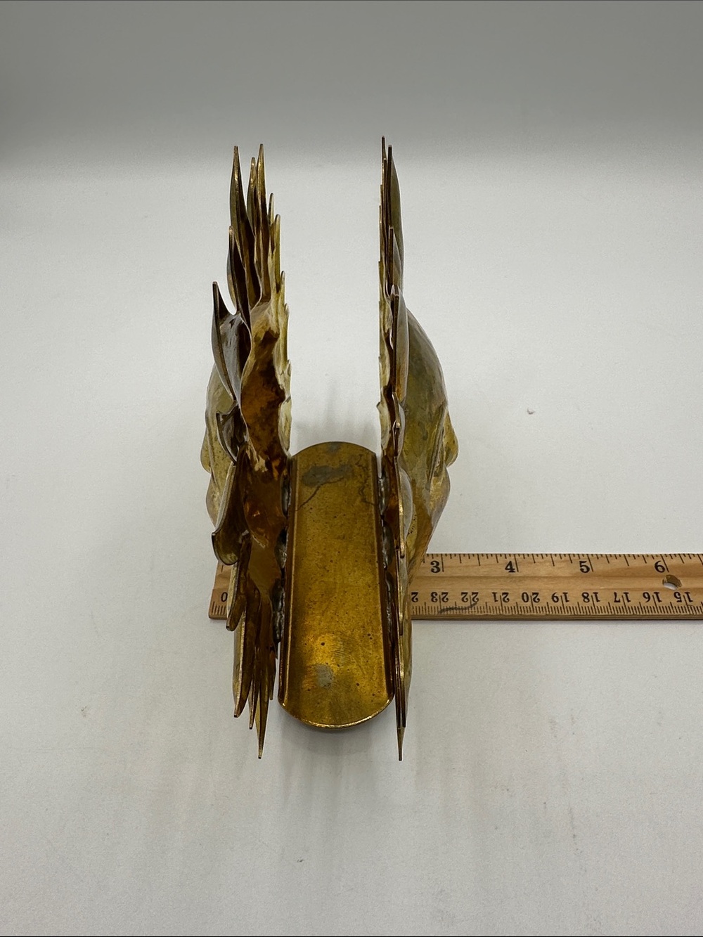Golden Sunshine Face Metal Napkin / Letter Holder - Picture 9 of 11